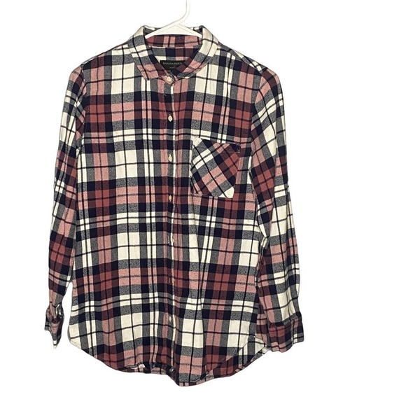 Banana Republic Tops - BANANA Republic Factory Plaid Flannel Button Down Size Small